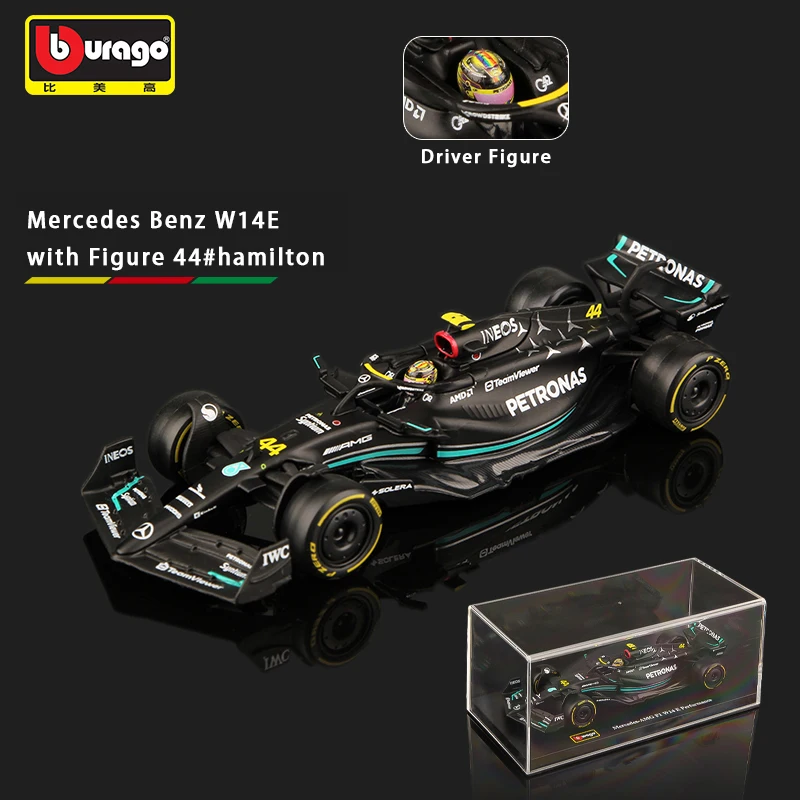 Bburago 1:43 W15 2024 44 Hamilton Mercedes-Amg Petronas F1 Team 63 Russell Alloy Die Cast Cars Model Toys W14 2023 4