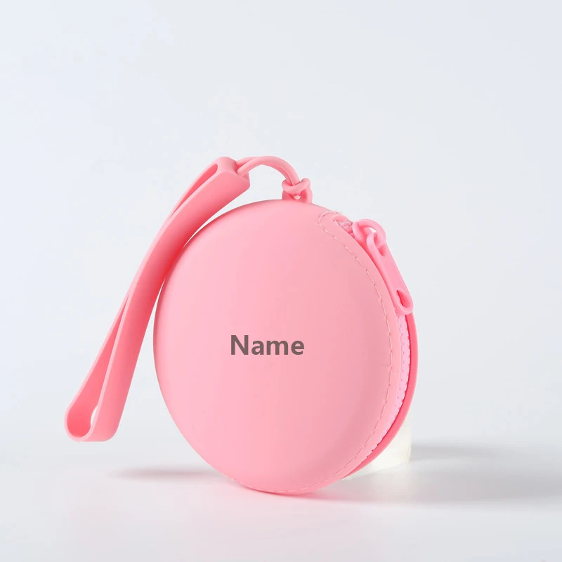 Free Name Printing Surprise Gift Baby Storage Box Pacifier Case Silicone Bag More Thoughtful and Unique
