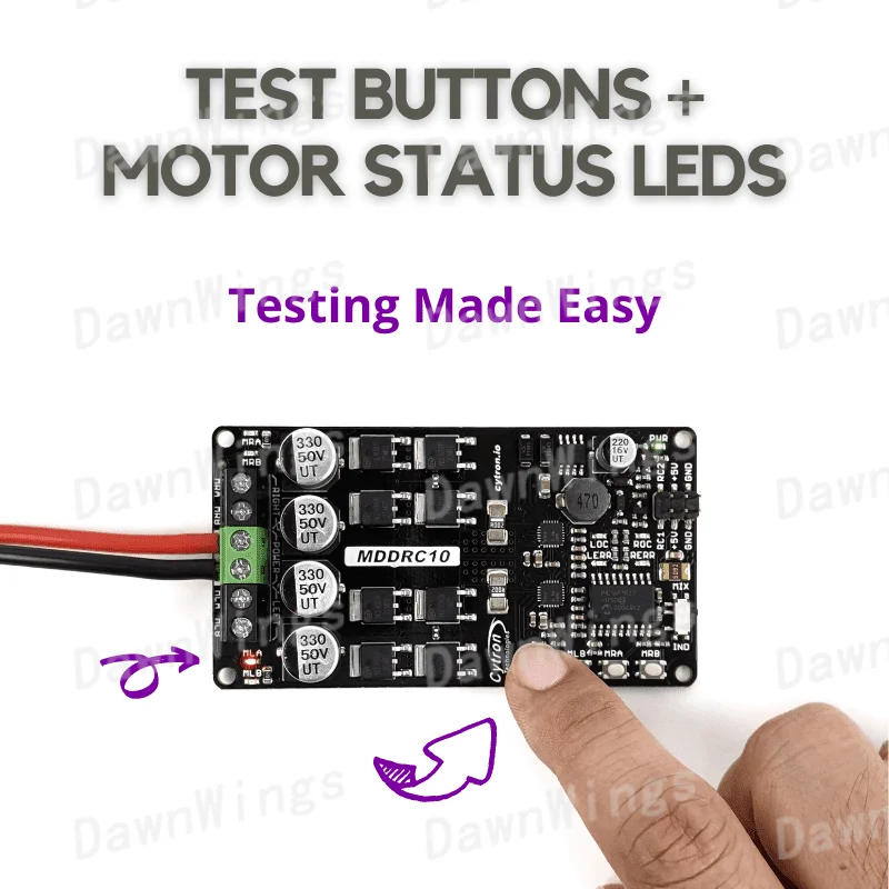R/C용 Cytron MDDRC10 10Amp 7V-30V DC 모터 드라이버(2채널)