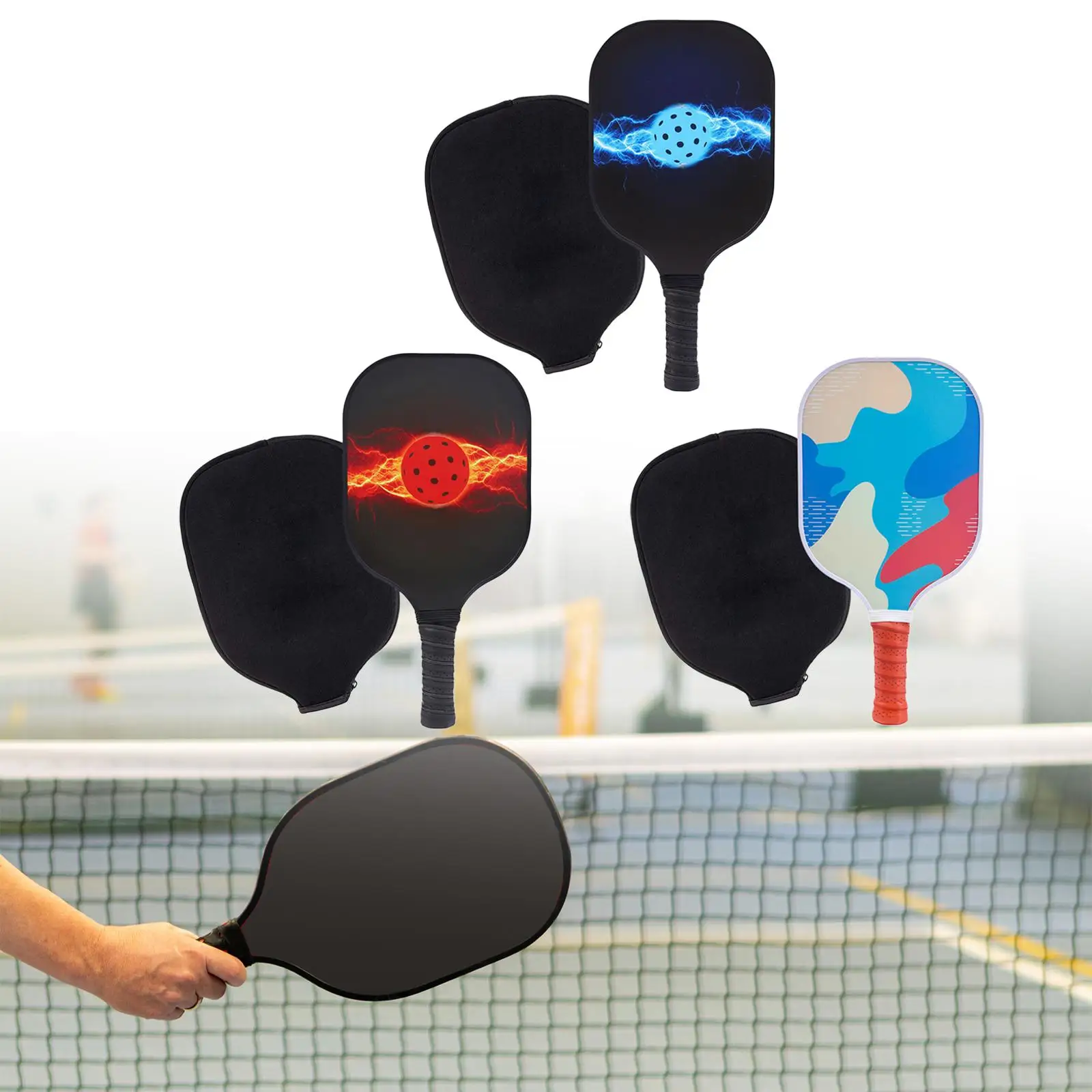 Pickleball Paddle and Storage Bag, Portable Pickleball Paddle with Ergonomic