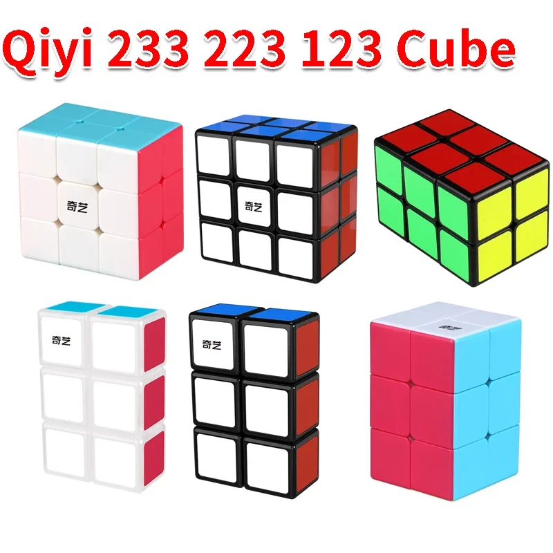 

QiYi 1X2X3 2x2x3 2x3x3 Magic Speed Cube Stickerless Qiyi 123 Professional 223 Qiyi 233 Cubo Magico Puzzle Fidget Toys