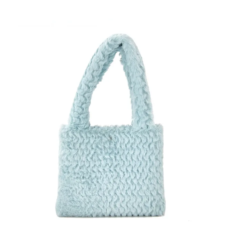 Fashion Ins Hairy Bags Online Celebrities Korean Plush Makeup Handbags All Kinds of Girls' Autumn and Winter Handbags