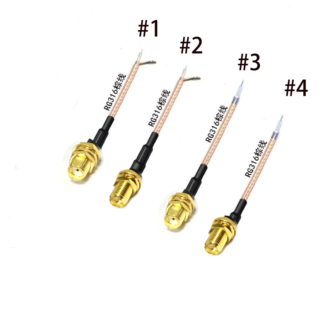 1pc sma weiblich/rp jack pigtail kabel rg316 15cm anderes ende ausgesetzt/y typ gabel neuer großhandel