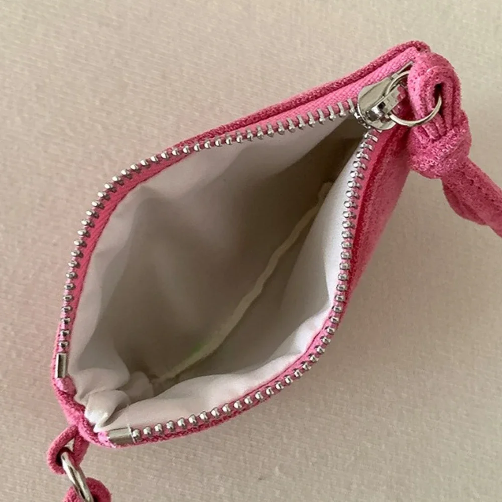 Leopard Print Suede Coin Purse Portable Lipstick Key Bag Women Shoulder Bag Mini Storage Bag Small Wallet Travel Mini Purse 2026