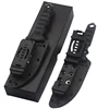 The blade is made of Niolox and the handle is made of G10 to provide enough grip to connect to the paracord. 4