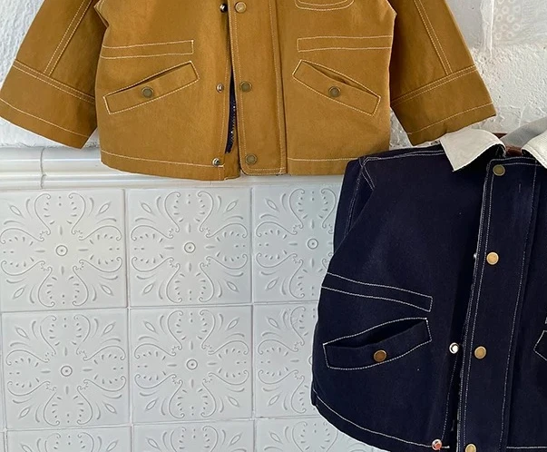 코트 아동용 외투 봄 가을 신상 남아용 외투 한국 스타일  가디건 아동용 라펠 재킷 2025