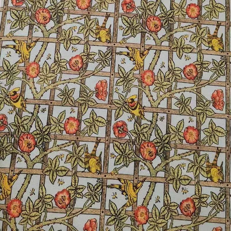 William Morris Vintage Floral 100% Cotton Fabric for Sewing and DIY Crafts