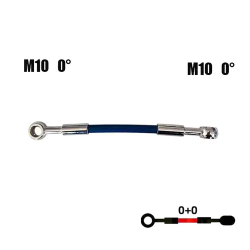 Universal Motorcycle Stainless Steel Braided Brake Hose AN3 Reinforced Front Rear Hydraulic Scooter Brake Clutch Pipe M10 Banjo - Image 20