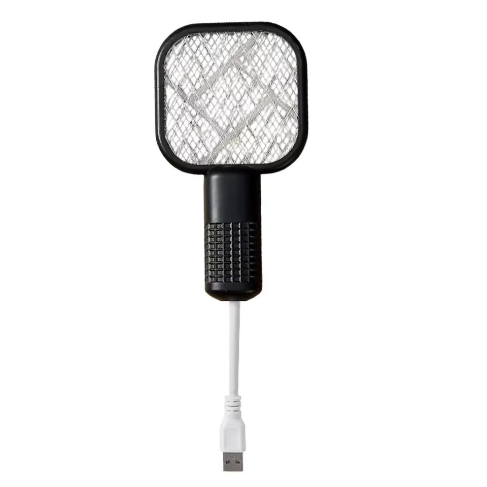 Electric Mosquito Swatter UV Light Bug Zapper Rechargeable Fly Killer Insect Racket Portable Outdoor Pest Control for Camping