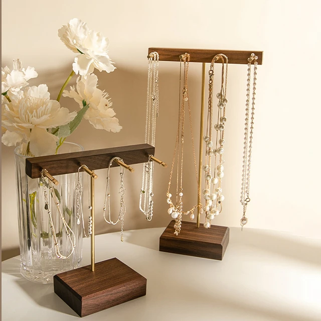 Wooden Jewelry Hanger Stand Organizer Holder  Earring Holder Jewelry  Display - Jewelry Packaging & Display - Aliexpress