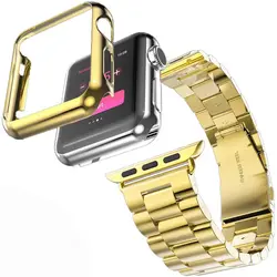 Stainless Steel Metal Watch Band - Premium Wristband - 38mm (Gold)