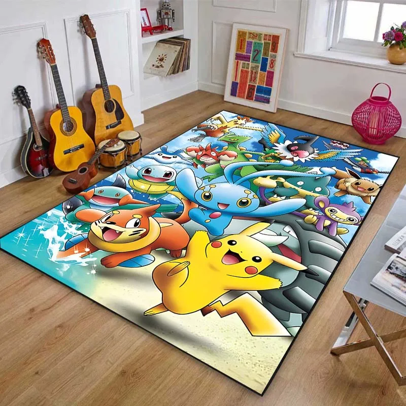 ポケモンの進化性パターンカーペット,ベッドサイドフロアマット