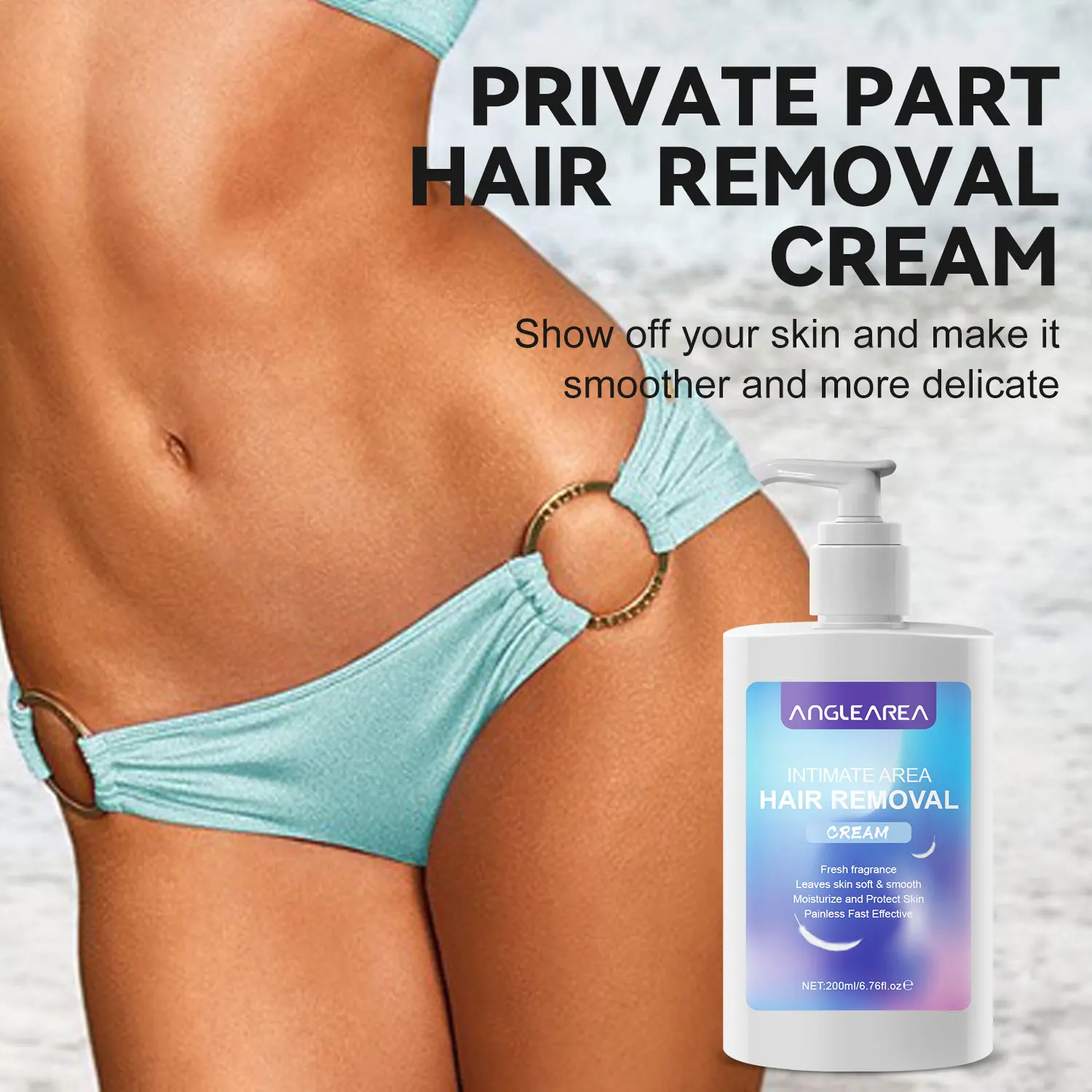 Hair Removal Cream Anglearea Hair Aloe Vera Hair Removal Cream 200ML Private Part Herbaly Painless Remover Cream Whitening Rapid Depilatory