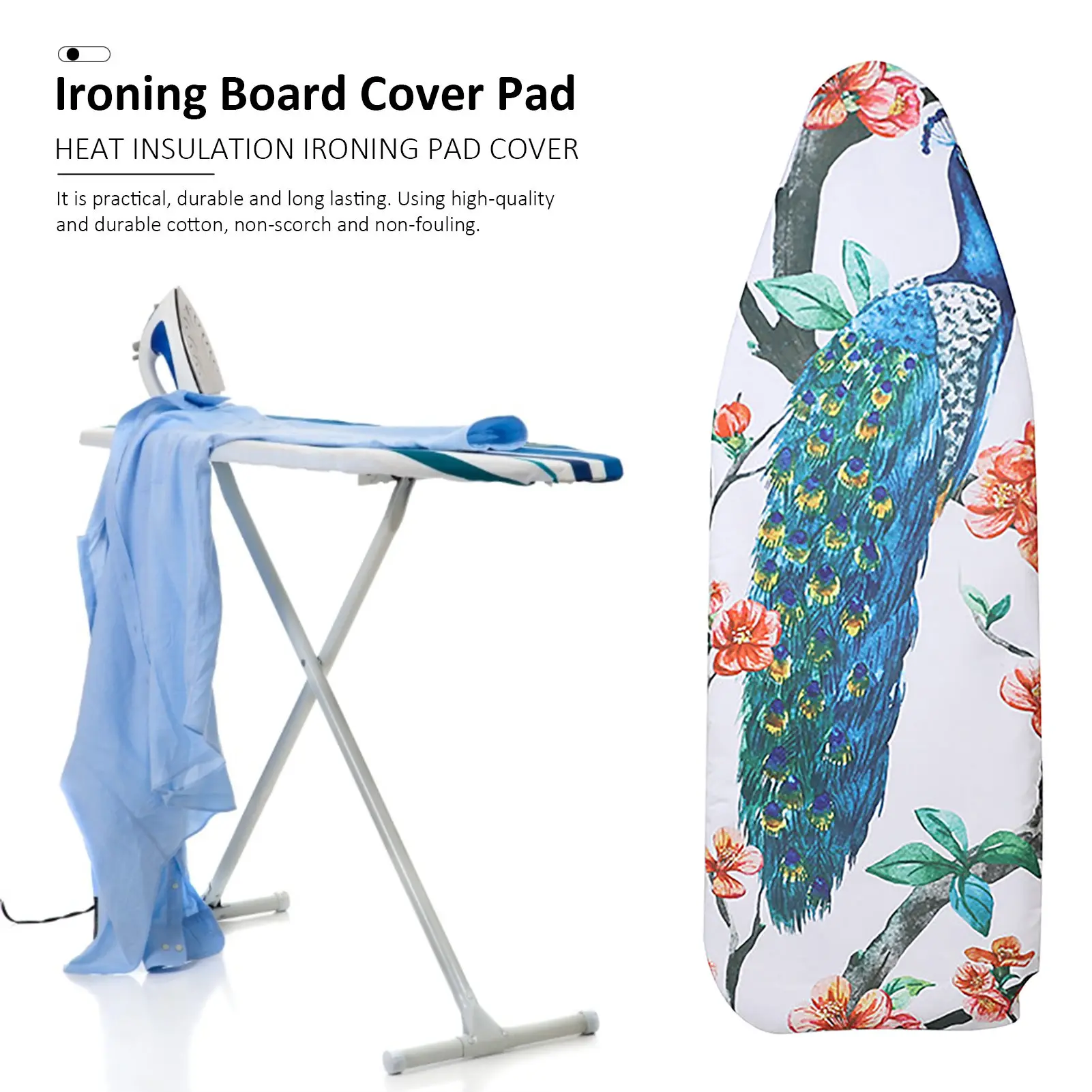 Ironing Board Cover Scorch Resistant Extra Thick Cotton Iron Board Pad Heat  Reflective Heavy Duty Heat Insulation Iron Cover - AliExpress