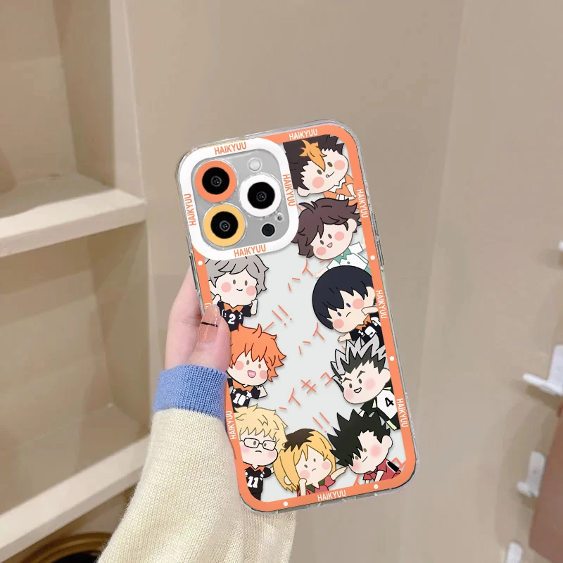 Hot-Blooded Haikyuu Anime Phone Case For iPhone 15 14 13 12 11