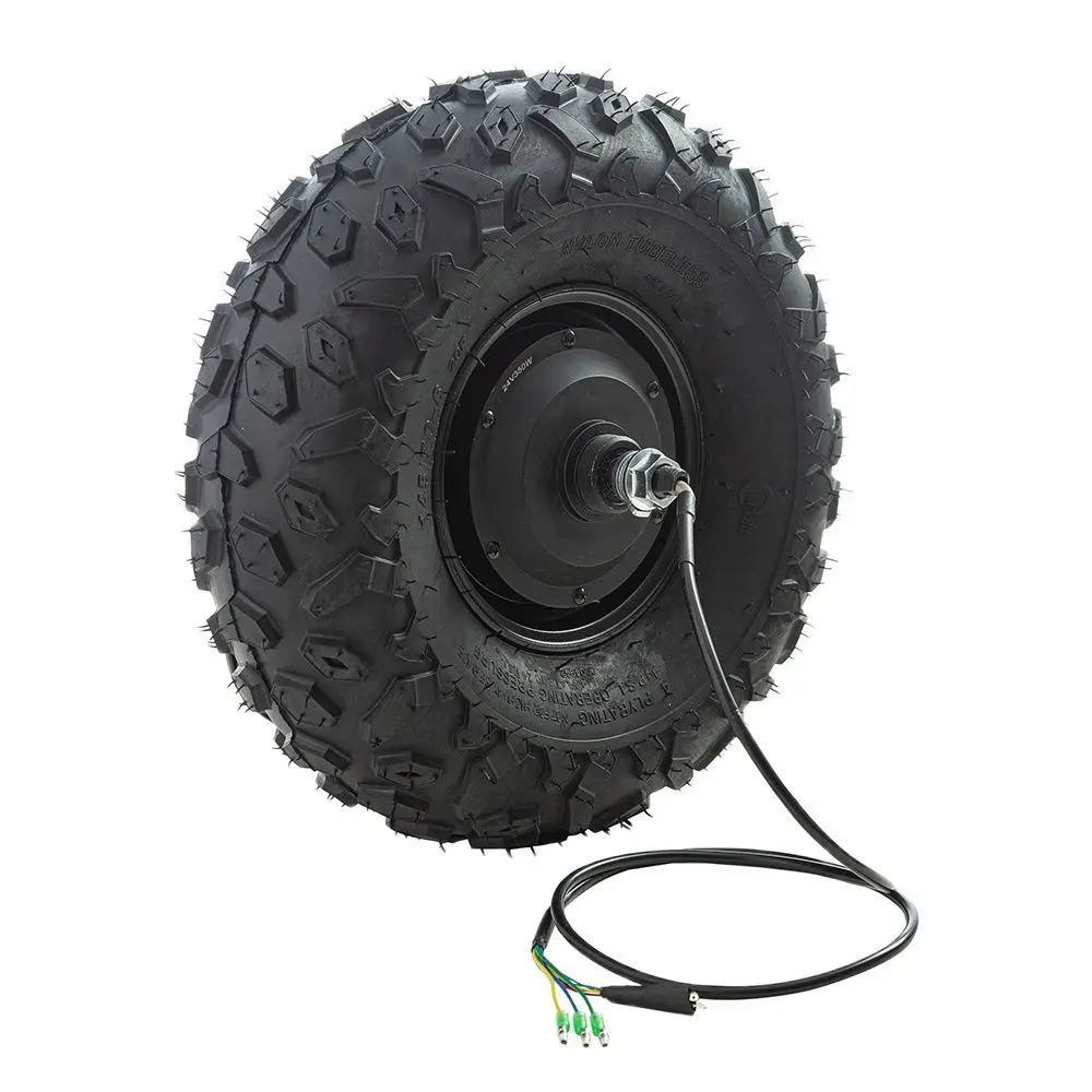 Wheelbarrow Motor Kit 14.5 inch Wheel 24V 36V 48V 350W 500W high torque 40 N.M Electric Wheelbarrow Hub Motor All Terrain Off Road Rough Tyre