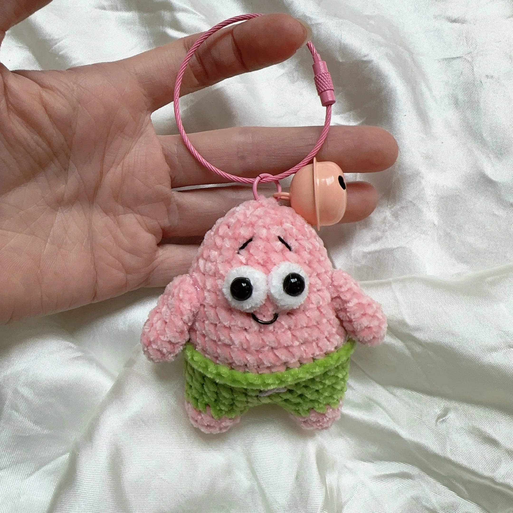 Knitting Supplies Knitting Material Weaving Tools Knitting Craft Supplies Handmade CartoonCute Hand Woven Sponge Doll Weaver Velvet Crochted Small Pendant Starfish Key Chain Creative Car Bag Decoration