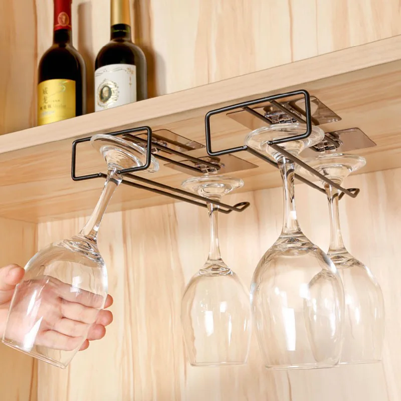 Cup Holder cup storage holder Iron Wine Rack Glass Rack Hanging Rod