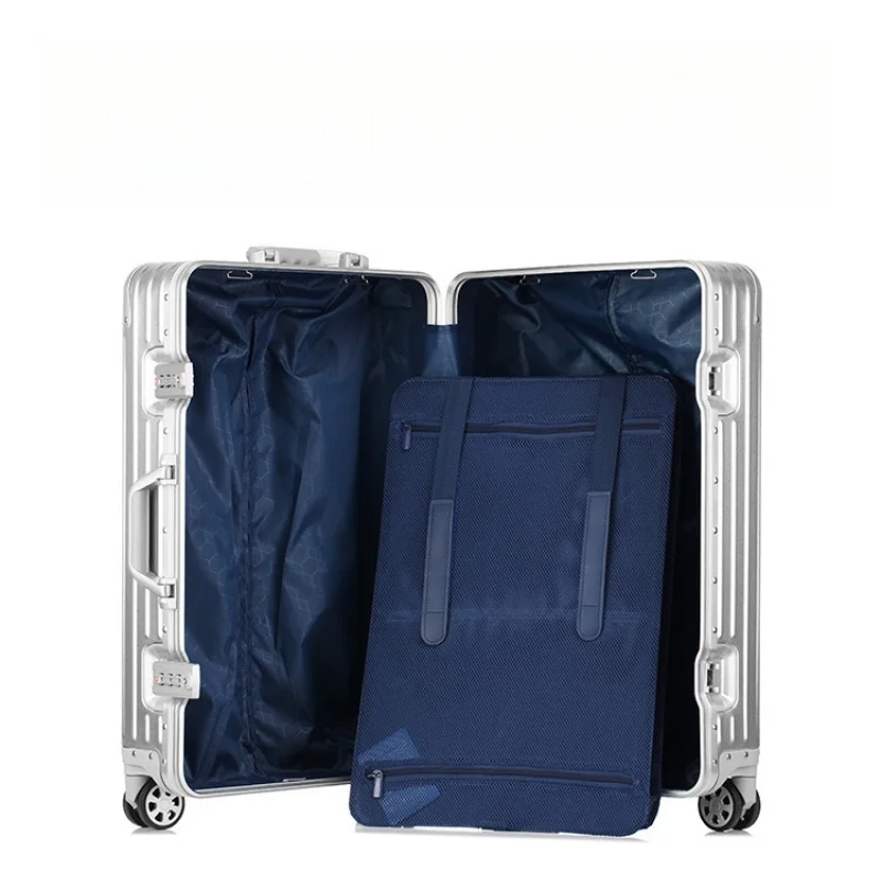 Mala de viagem suitcase aluminium 20 inch carrier valise aluminium  to both men and women travel suitcase with wheels