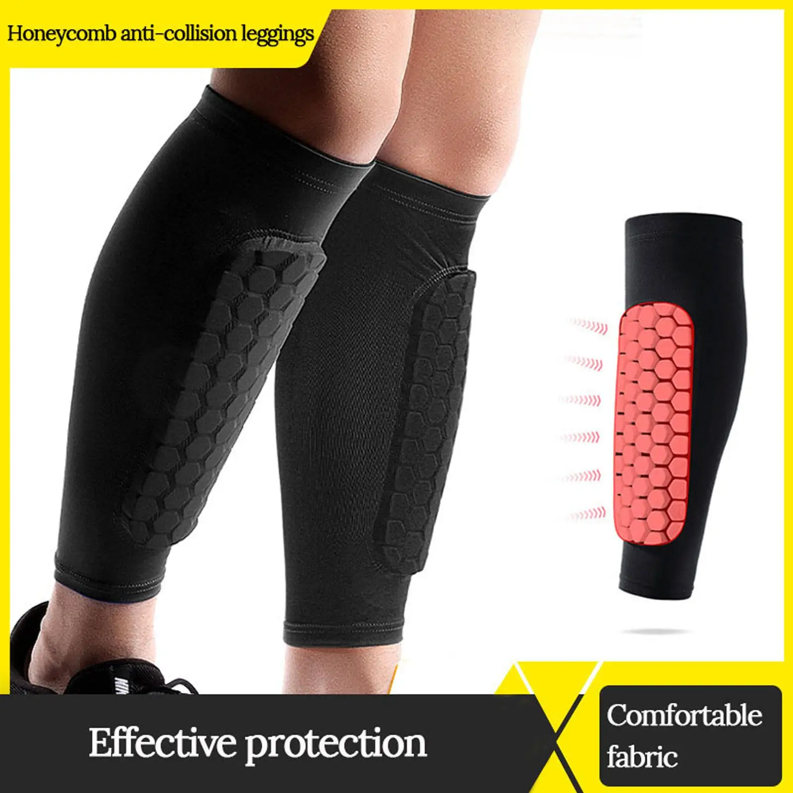 Honeycomb Soccer Shin Guards Men Football Canilleras Sports Legging Shinguards Anti-Collision Pads Football Shin Protector 1pc soccer shin guards,shin guard pads