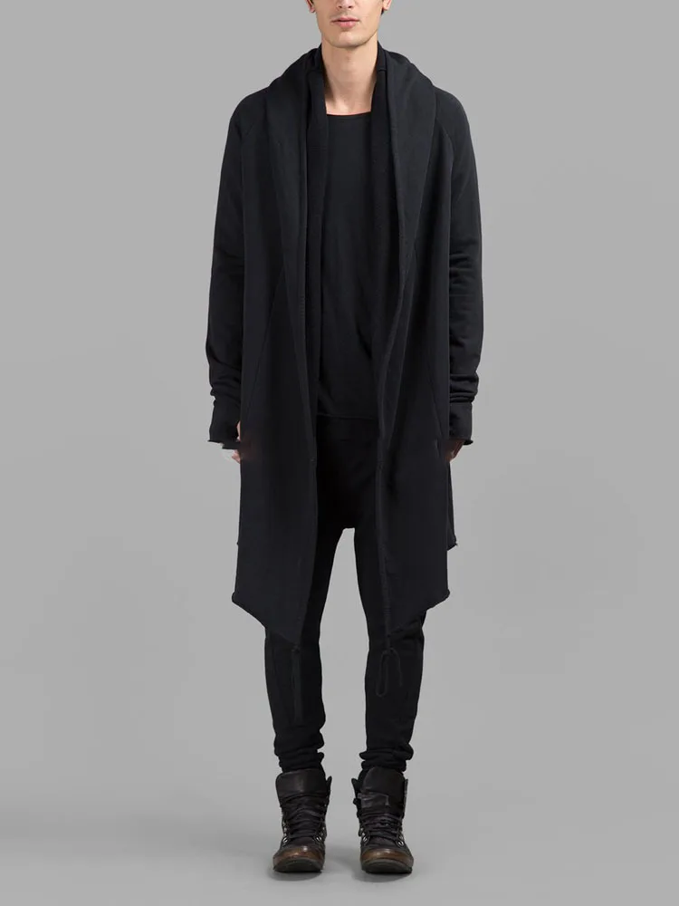 

Мужское шерстяное пальто, повседневное Свободное пальто большого размера с капюшоном и кулиской в Корейском стиле на осень и зиму