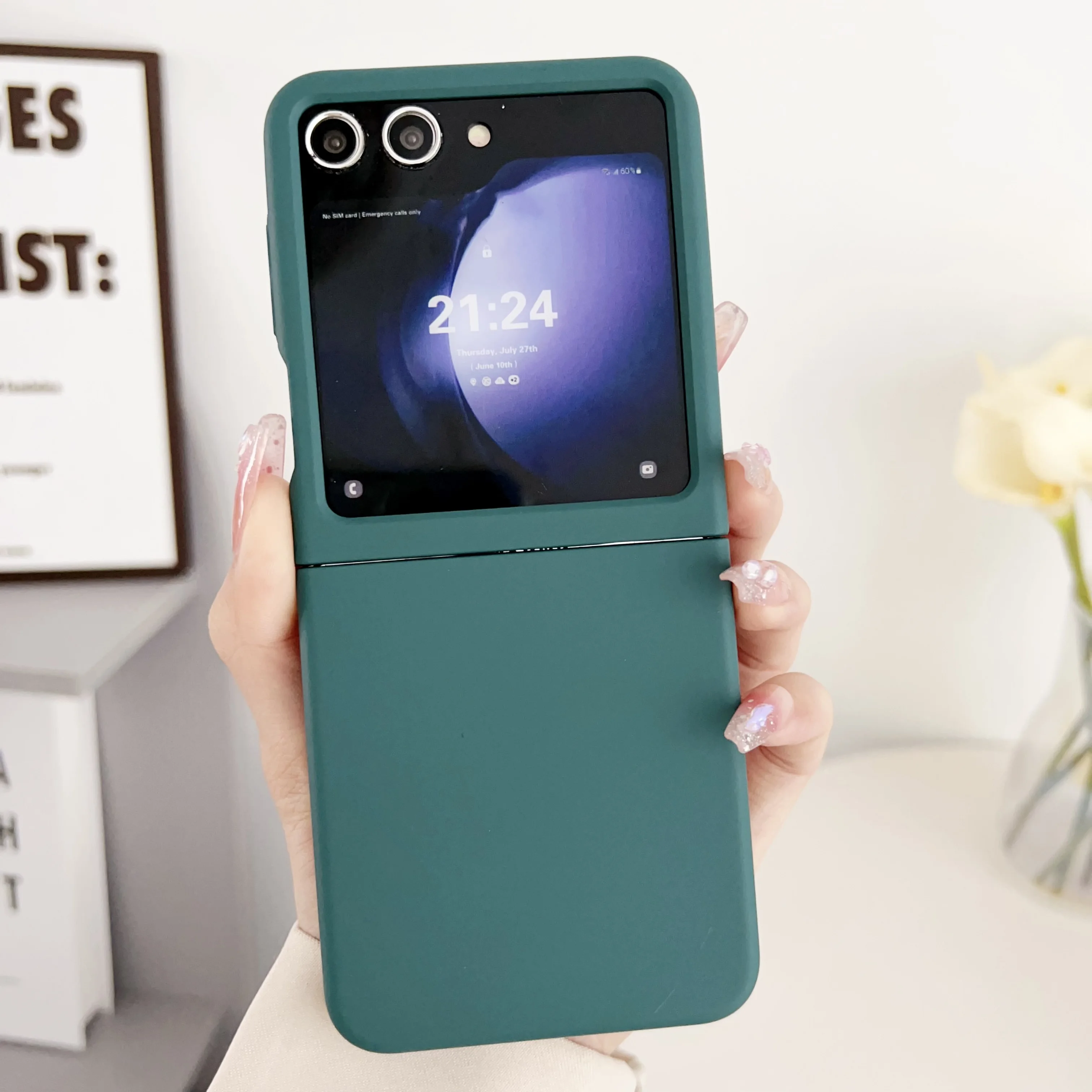 Sleek & Durable Plastic Skin Feel Protective Phone Case with Large Window