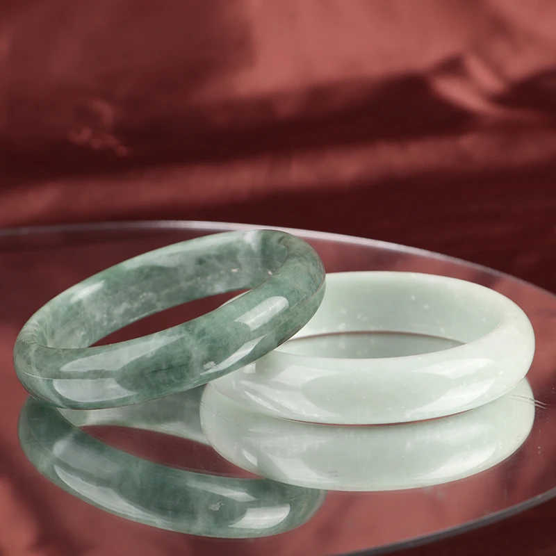 Green Jade Bangle Bracelet For Women