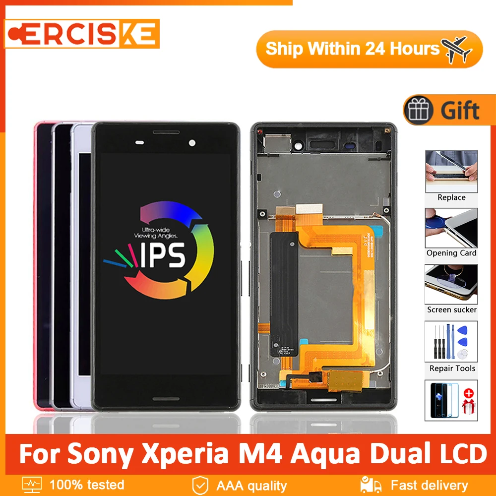 5 0 &quotОригинальный дисплей для Sony Xperia M4 Aqua Dual ЖК-дисплей E2303 E2353 E2306 сенсорный экран