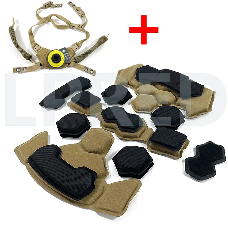 Tactical Airsoft Paintball Helmet Suspension System Protective Pads Gen4 Memory Foam Pad for