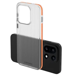 Lereach Corrugated Matte Anti - Slip Slim Phone Case - Fingerprint - Resistant with Multi - Color Options for OnePlus 15 (Orange)