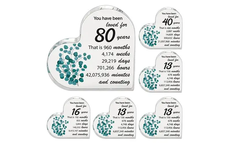 

Acrylic Anniversary Gift Wedding Gift For Valentines Day Husband & Wife Thank You Gifts Acrylic Plaque Anniversary for Marriage