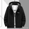 Autumn Winter Thickened Fleece Coat for Men's Trendy Fatty Hooded Plus Size Warm Fleece jacket Fat guy 190kg 12xl 11XL 10XL 3