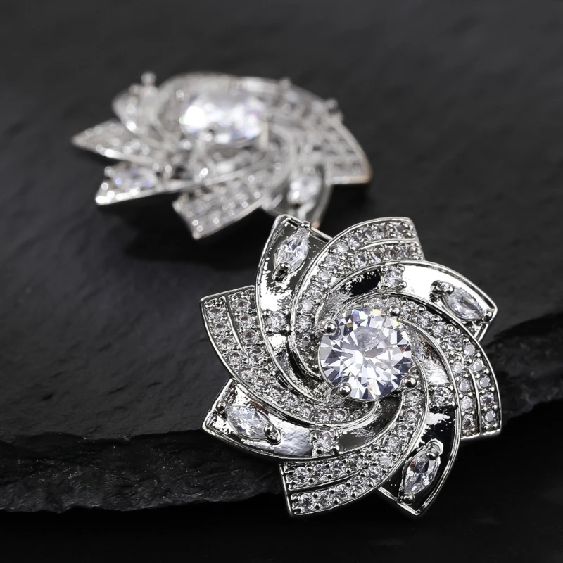 

652F Flower Shoe Charms Rhinestone Shoe Decoration Shoe Buttons for Wedding Party Dress Shoe Ornament Jewelry Accessories