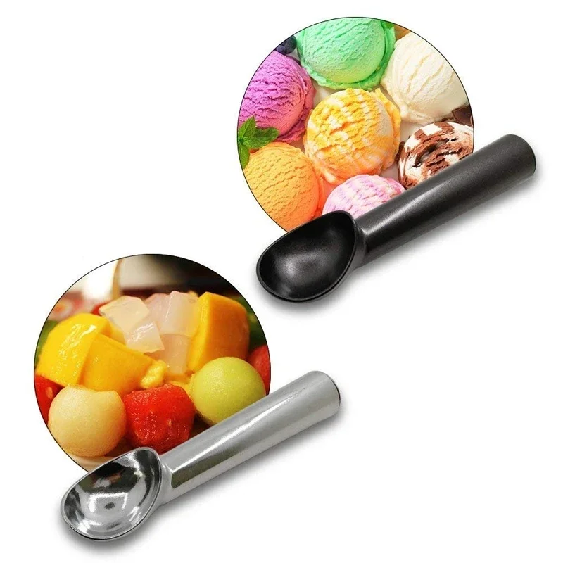 Nonstick Anti-Freeze Ice Cream Scoop Aluminum Ice Cream Spoon Melon Ball Cookie Dough Scoop Tools gadget