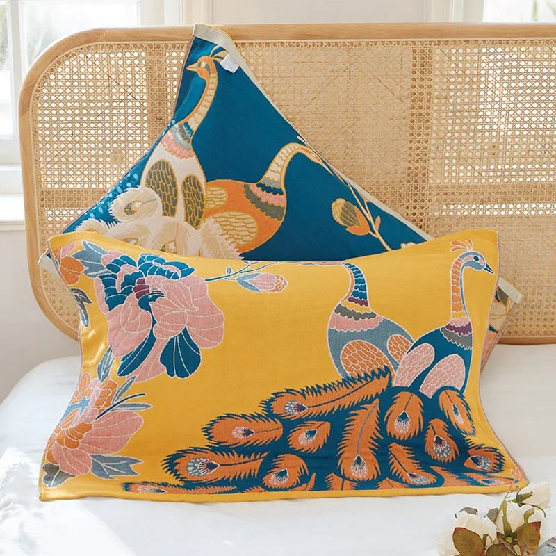 Cotton Pillow Towel Pillow Case Flower Pillow 52 75 Cotton Yarn