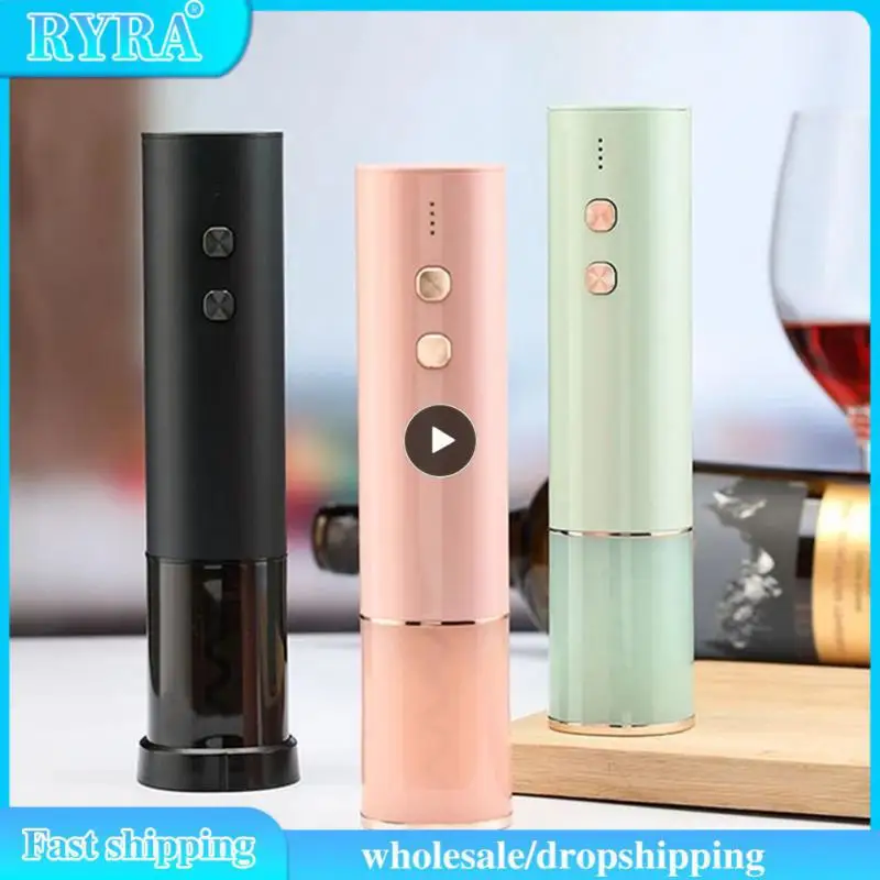 

In 1 Electric Corkscrew Rechargeable Red Wine Opener Multifunctional Foil Cutter Cork Remover Bar Gadget Kitchen Accessories