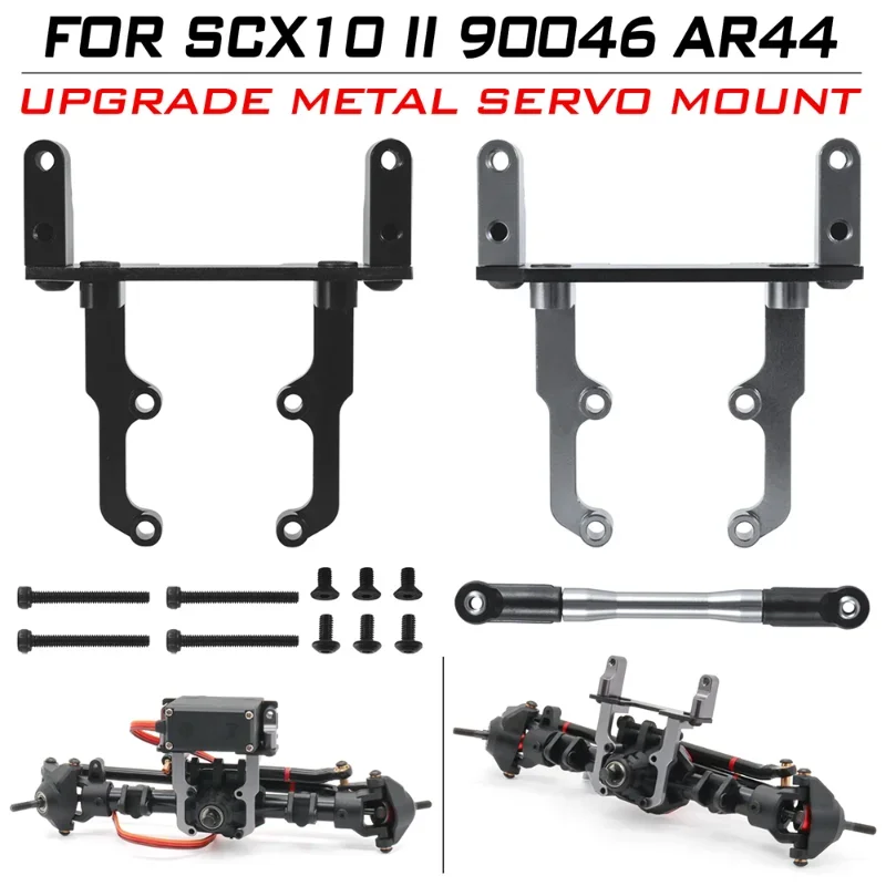 

Metal Servo Mount Bracket for Axial SCX10 II 90046 AR44 Axle 1/10 Scale RC Crawler RC Racing Car Upgrades Servo Base Stand Parts
