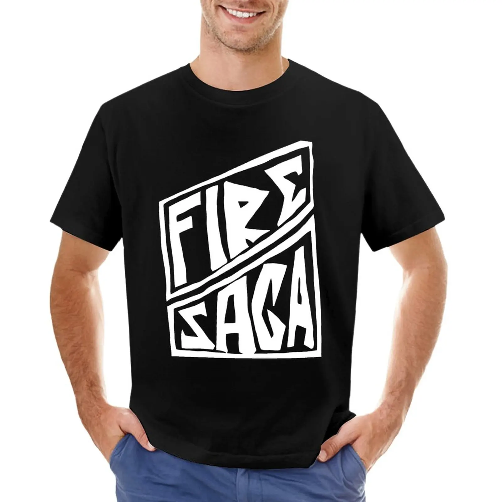 T-Shirt Fire Saga Magliette Personalizzate Magliette Sportive Fan T-Shirt Fruit Of The Loom Magliette Da Uomo