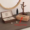 Engrave Text or Logo Walnut Wood Jewelry Box Portable Small Jewelry Box Single Layer Wooden High-end Bracelet Storage Box 1