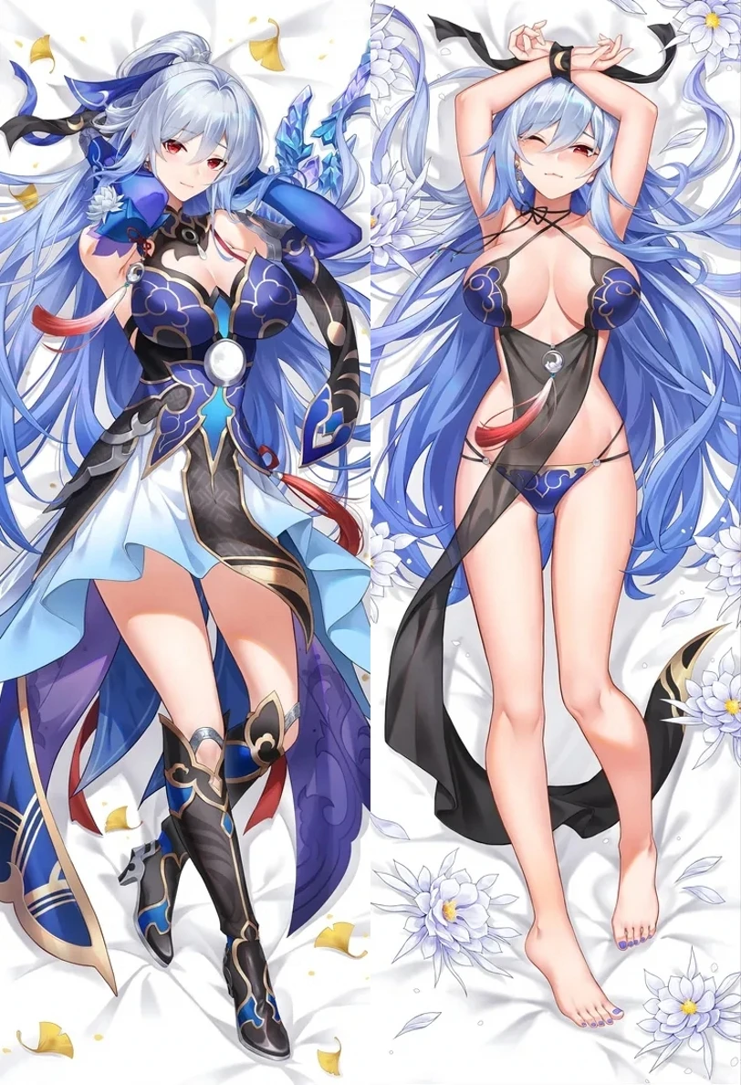 Anime Game Honkai: Star Rail Collapse Black Swan Jingliu Cosplay Dakimakura Pillow Case Anime Hugging Body Prop
