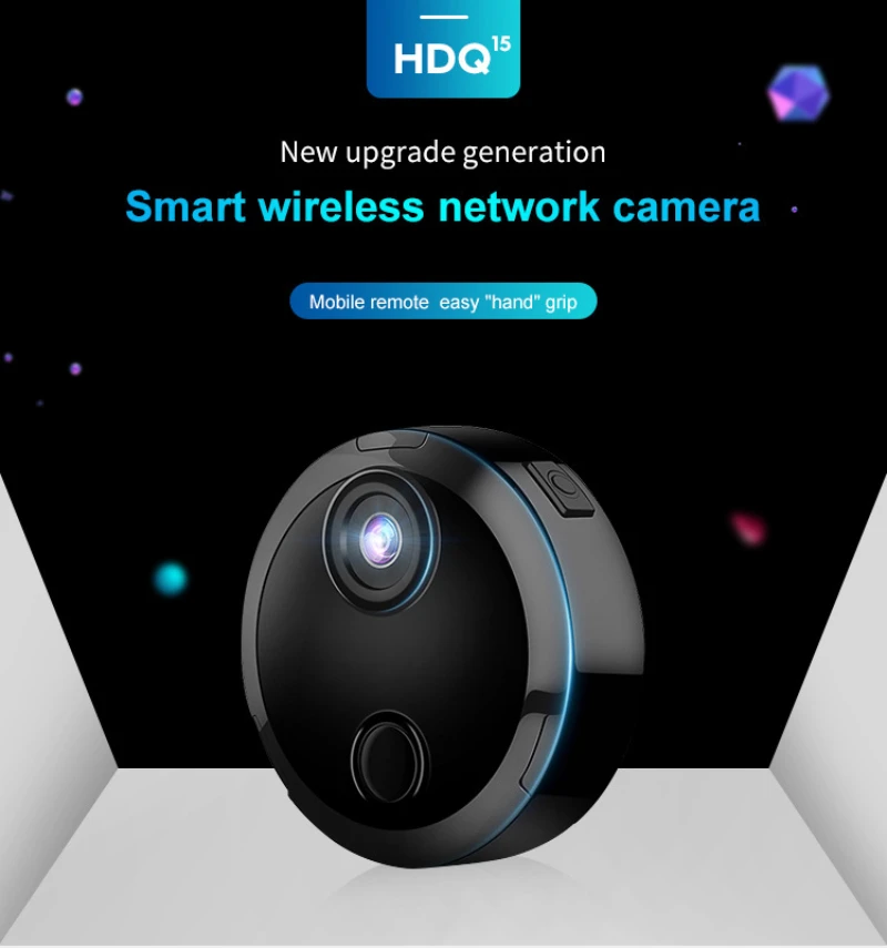 

DQ15 Smart Wireless Network Camera HD Infrared Night Vision 1080P Security Sports Camera Phone Remote Motion Detection Home WIFI
