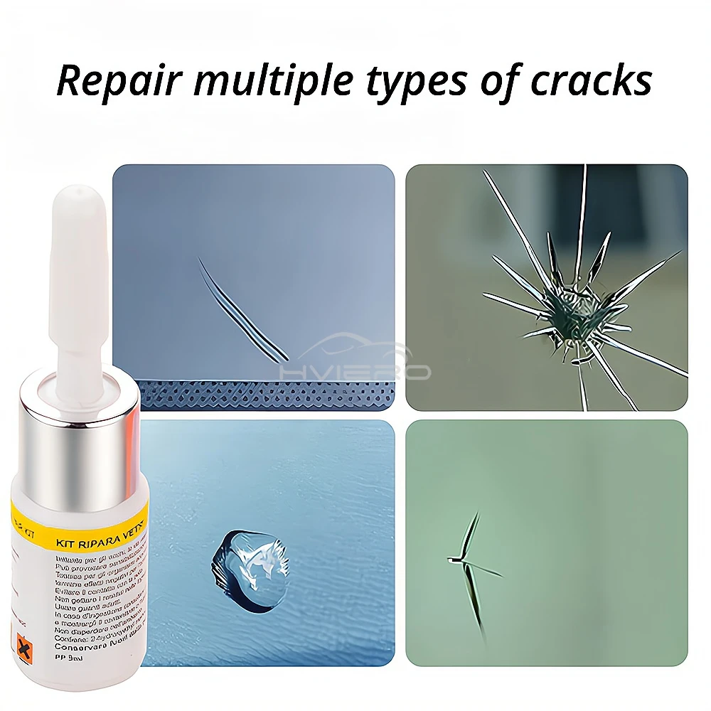 4PCS Windshield Repair Front Specialized Auto Kit Crack Solution Three Piece Removal Accessory Support Automobile Cars Cleaning 5