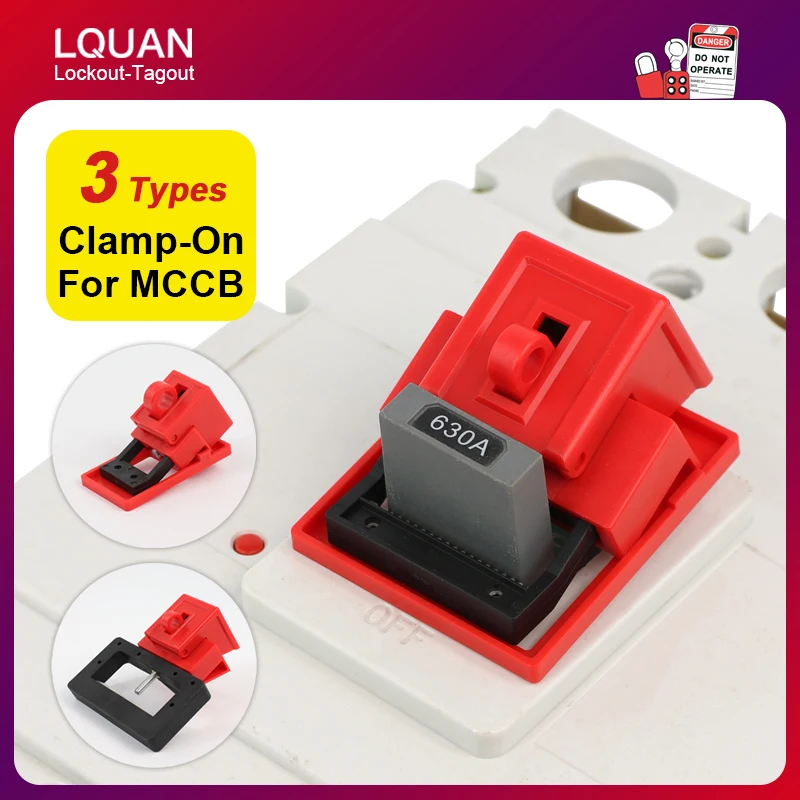 

LQUAN Oversized Clamp-On 480/600 Circuit Breaker Lockout Device for Electrical Molded Case Circuit Breaker Lockout Tagout