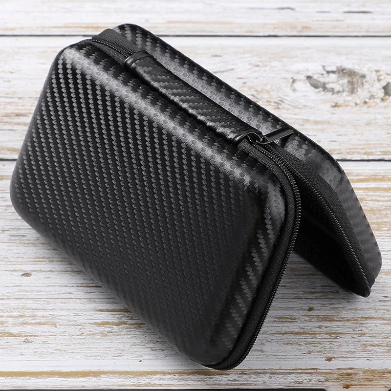 Carbon Pattern Earphone Organizer Key Case Coin Box Portable Hard Headphones Storage Bag SD Card USB Cable Earbuds Holder,key case,coin purse,coin wallet,earbuds storage bag