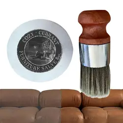Wise Owl Leather Furniture Salve With Brush Multipurpose Dried-Out Leather Hydration Cleaner Smooth Leather Salve
