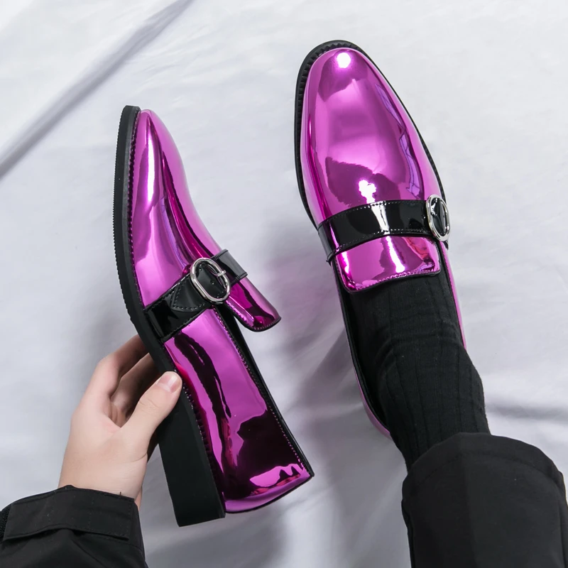 Fashion Trends Mens Loafers Business Leather Shoes Brand Elegant Shoes Slip on Man Casual Work Flat Classic Low-heel