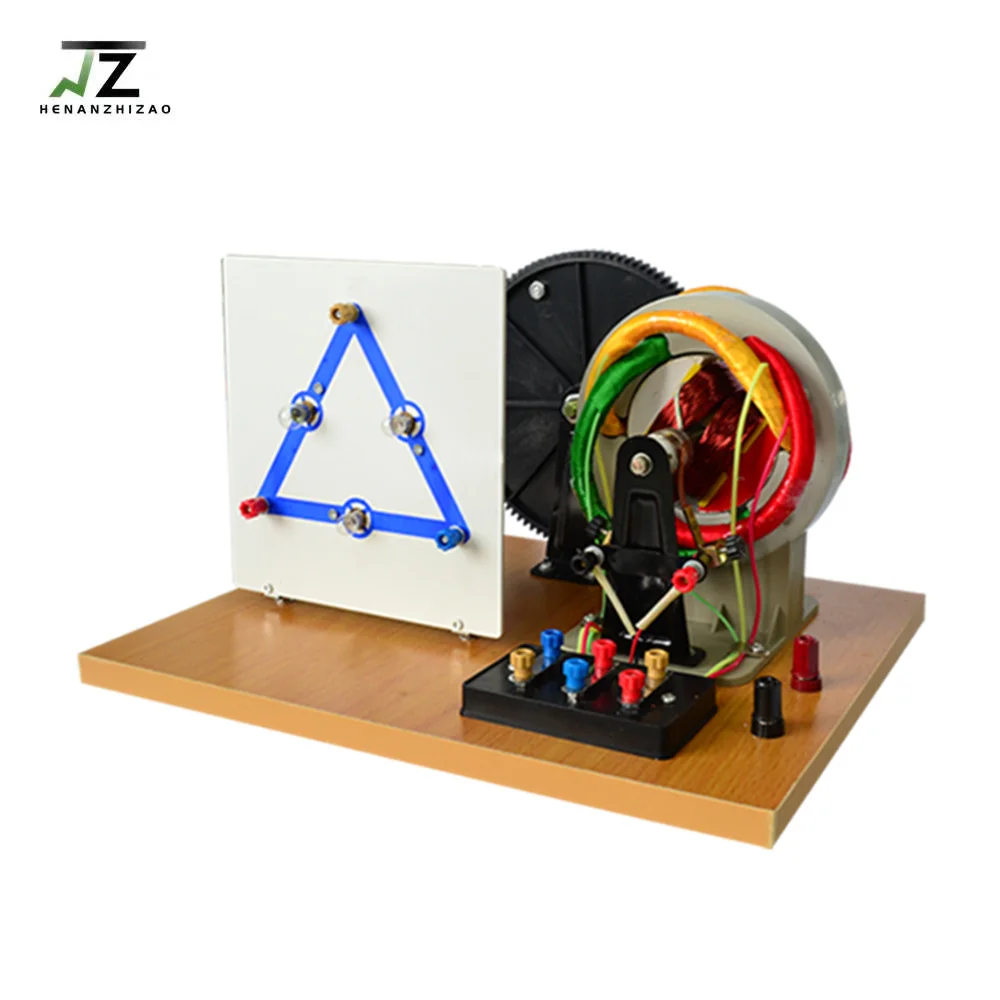 

Портативный экспериментальный инструмент с ручным управлением трехфазным генератором