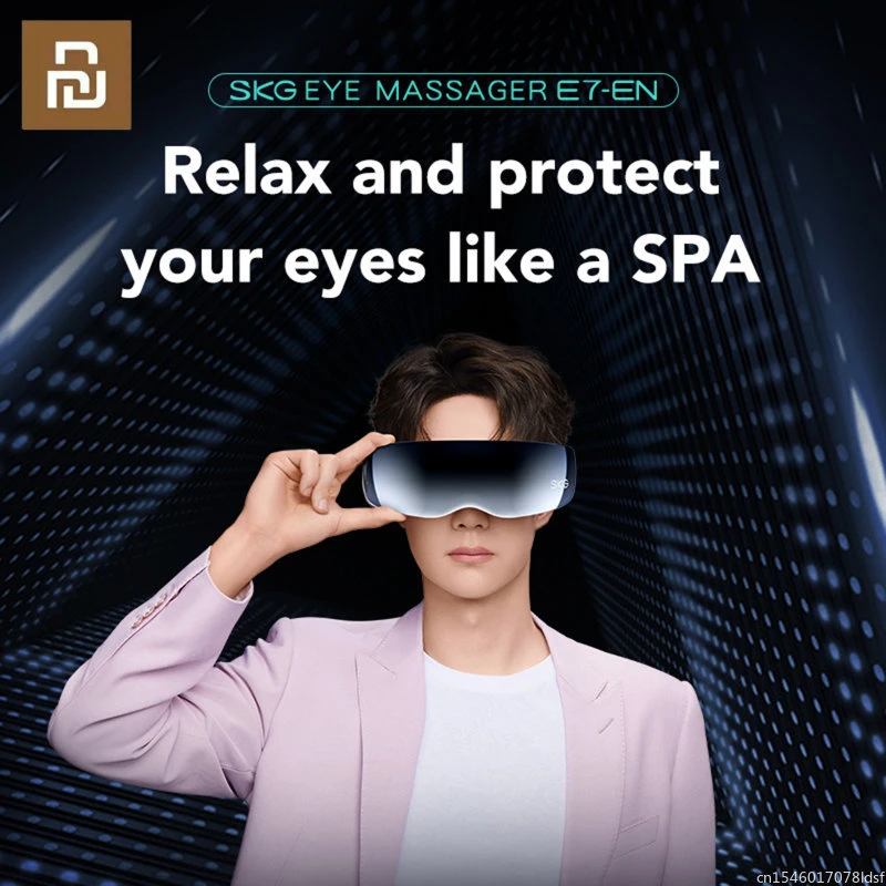 Youpin Skg Eye Massage Machine Heated Fast Heating Electric Vibration Eye Mask 4 Massages Modes