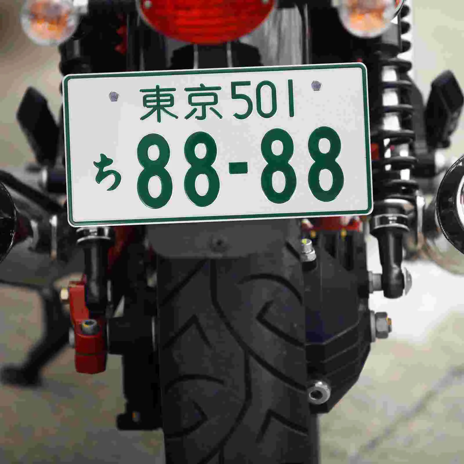 

Temporary License Plate Characters Number Japanese License Plate