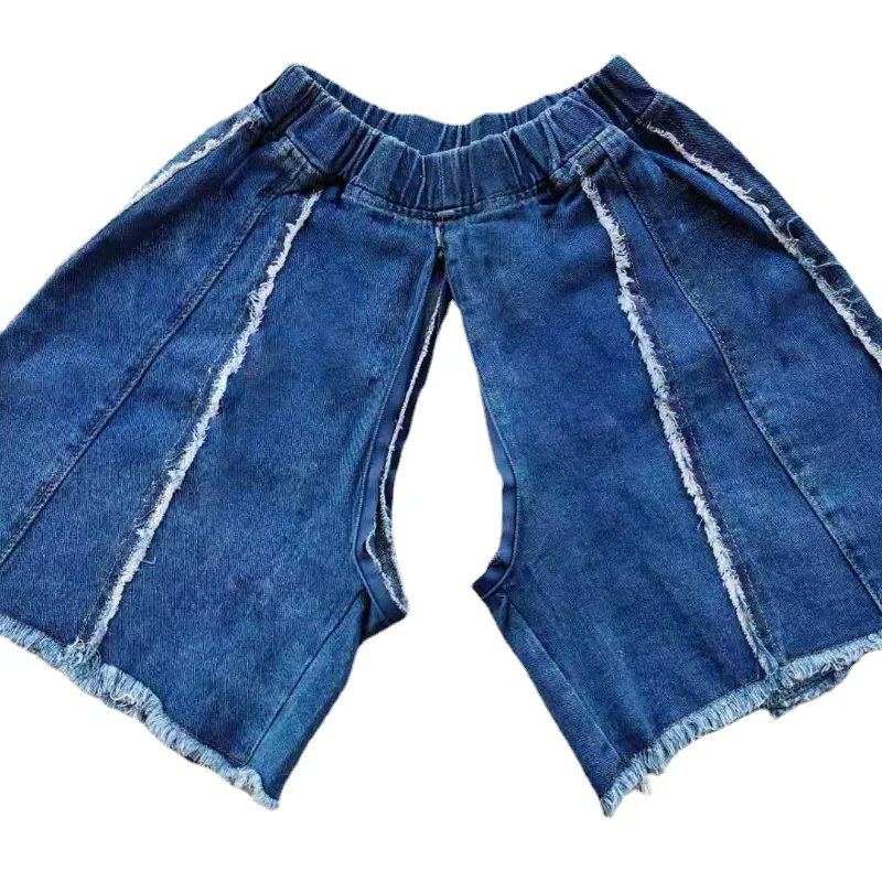 Woman Sexy Open Crotch Pants Jean Hidden Zipper Crotchless  Skirt Janpan Style Adult Toys Shorts Thick Blue Outdoor Sex Panties